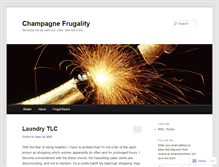 Tablet Screenshot of champagnefrugality.wordpress.com