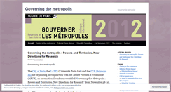 Desktop Screenshot of governingthemetropolis.wordpress.com