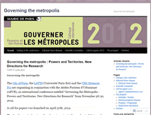 Tablet Screenshot of governingthemetropolis.wordpress.com