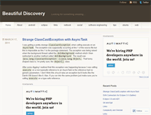Tablet Screenshot of beautifuldiscovery.wordpress.com