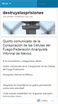 Mobile Screenshot of destruyelasprisiones.wordpress.com