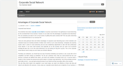 Desktop Screenshot of corporatesocialnetwork.wordpress.com