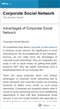 Mobile Screenshot of corporatesocialnetwork.wordpress.com