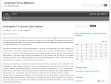 Tablet Screenshot of corporatesocialnetwork.wordpress.com