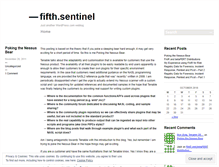 Tablet Screenshot of 5thsentinel.wordpress.com