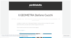 Desktop Screenshot of perdirlatutta.wordpress.com