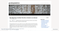 Desktop Screenshot of goodexpatadvice.wordpress.com