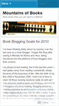Mobile Screenshot of mountainsofbooks.wordpress.com