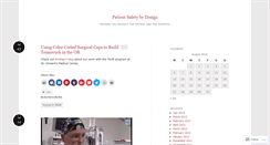 Desktop Screenshot of patientsafetybydesign.wordpress.com