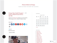 Tablet Screenshot of patientsafetybydesign.wordpress.com
