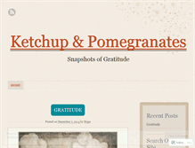 Tablet Screenshot of ketchupandpomegranates.wordpress.com