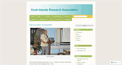 Desktop Screenshot of cookislandsresearchassociation.wordpress.com