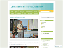 Tablet Screenshot of cookislandsresearchassociation.wordpress.com