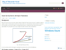 Tablet Screenshot of alexanderkoval.wordpress.com