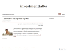 Tablet Screenshot of investmenttalks.wordpress.com