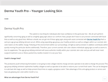 Tablet Screenshot of dermayouthpro.wordpress.com