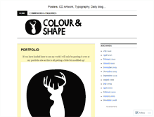 Tablet Screenshot of colourandshape.wordpress.com
