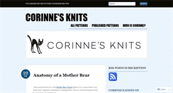 Desktop Screenshot of corinnesknits.wordpress.com