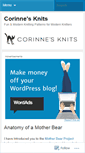 Mobile Screenshot of corinnesknits.wordpress.com