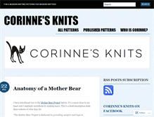 Tablet Screenshot of corinnesknits.wordpress.com