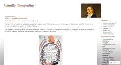 Desktop Screenshot of camilledesmoulins.wordpress.com