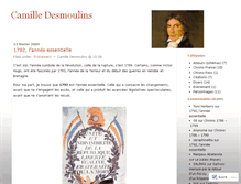 Tablet Screenshot of camilledesmoulins.wordpress.com