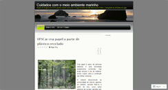 Desktop Screenshot of cuidadoscomomeioambientemarinho.wordpress.com