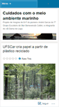 Mobile Screenshot of cuidadoscomomeioambientemarinho.wordpress.com