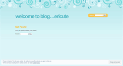 Desktop Screenshot of ericute.wordpress.com