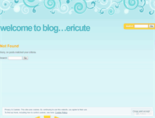 Tablet Screenshot of ericute.wordpress.com