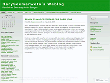 Tablet Screenshot of harysoemarwoto.wordpress.com