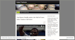 Desktop Screenshot of hatedyankees.wordpress.com