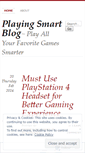Mobile Screenshot of playingsmartblog.wordpress.com