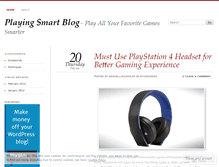 Tablet Screenshot of playingsmartblog.wordpress.com