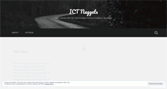 Desktop Screenshot of ictnuggets.wordpress.com