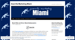 Desktop Screenshot of guerrillamarketingmiami.wordpress.com