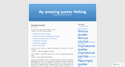 Desktop Screenshot of amazingquotes.wordpress.com