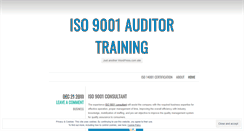 Desktop Screenshot of isocertificationtraining.wordpress.com