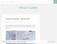 Tablet Screenshot of missiongallery.wordpress.com