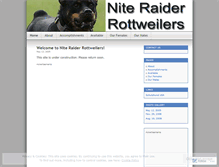 Tablet Screenshot of niteraiderrottweilers.wordpress.com