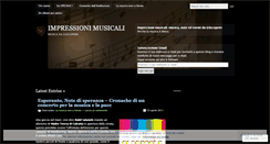 Desktop Screenshot of impressionimusicali.wordpress.com