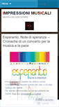 Mobile Screenshot of impressionimusicali.wordpress.com