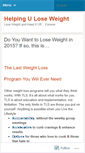 Mobile Screenshot of helpinguloseweight.wordpress.com