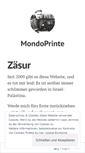 Mobile Screenshot of mondoprinte.wordpress.com