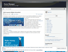 Tablet Screenshot of forexmanager.wordpress.com