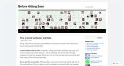 Desktop Screenshot of beforehittingsend.wordpress.com