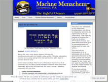 Tablet Screenshot of machanemenachem.wordpress.com