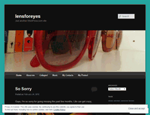 Tablet Screenshot of lensforeyes.wordpress.com