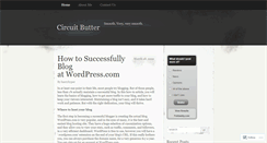 Desktop Screenshot of circuitbutter.wordpress.com