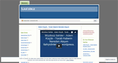 Desktop Screenshot of ilahiyidinleindir.wordpress.com
